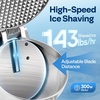 image:imageVIVOHOME Silver 6 in 1 Stand Mixer with 85 Quart Bowl and Meat Grinder Blender Pasta Maker Attachments and Silver Electric Ice Shaver Crusher 143lbs per Hour with Ice Pick