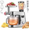 image:imageVIVOHOME Silver 9 in 1 Stand Mixer with Fermentation and 75QT Bowl and Silver Electric Ice Shaver Crusher 143lbs per Hour