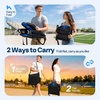 image:imageVIVOHOME Stadium Seats with Back Support Bleacher Chairs for Sport Event  Cup Holder Shoulder Strap 2 Pack Portable Foldable Seat ComfortableBlack and Blue