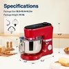 image:imageIVOHOME Red Stand Mixer with Fermentation and 6 Qt Bowl and One Touch Presets and Red 9 in 1 Multifunctional Stand Mixer with 6 Speed and 75 Qt and Timer for Kitchen
