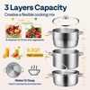 image:imageVIVOHOME 3 in 1 Stand Mixer with 6 Quart Bowl 650W 6 Speed TiltHead and 93QT Steam Juicer Stainless Steel Silver