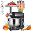 image:imageVIVOHOME Black 3 in 1 Stand Mixer with 6 Quart Bowl and Meat Grinder and Silver 93QT Steam Juicer