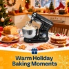 image:imageVIVOHOME Black 660W 10 Speed 6 Quart TiltHead Stand Mixer and Black 6 in 1 Stand Mixer 85 Quart Electric TiltHead with Meat Grinder Blender Pasta Maker