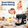 image:imageVIVOHOME Black Stand Mixer with Fermentation and 6 Qt Bowl and One Touch Presets and Black 9 in 1 Multifunctional Stand Mixer with 6 Speed and 75 Qt and Timer for Kitchen