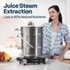 image:imageVIVOHOME Blue 3 in 1 Stand Mixer with 6 Quart Bowl and Meat Grinder and Silver 93QT Steam Juicer