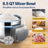 image:imageVIVOHOME Blue 6 in 1 Stand Mixer with 85 Quart Bowl and Meat Grinder Blender Pasta Maker Attachments and Stainless Steel 93QT Steam Juicer