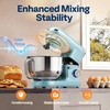 image:imageVIVOHOME Blue 660W 10 Speed 6 Quart TiltHead Stand Mixer and Blue 6 in 1 Stand Mixer 85 Quart Electric TiltHead with Meat Grinder Blender Pasta Maker