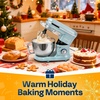image:imageVIVOHOME Blue 660W 10 Speed 6 Quart TiltHead Stand Mixer and Stainless Steel Steam Juicer Extractor 11 Qt with Tempered Glass Lid and 2 Hose for Kitchen