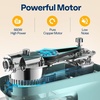 image:imageVIVOHOME Blue 9 in 1 Stand Mixer with Fermentation 75 Quart 6 Speed Timer and Meat Grinder Juice Blender Vegetable Slicer Pasta Cookie Attachments and Stainless Steel 93QT Steam Juicer