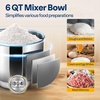 image:imageVIVOHOME Gray 660W 10 Speed 6 Quart TiltHead Stand Mixer and Silver 3 in 1 Multifunctional Stand Mixer 650W 6 Speed with Meat Grinder and Juice Blender