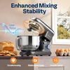 image:imageVIVOHOME Gray 660W 10 Speed 6 Quart TiltHead Stand Mixer and Silver 3 in 1 Multifunctional Stand Mixer 650W 6 Speed with Meat Grinder and Juice Blender