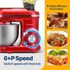 image:imageVIVOHOME Pink 660W 10 Speed 6 Quart TiltHead Stand Mixer and Red 3 in 1 Stand Mixer 6 Quart Electric TiltHead with Meat Grinder and Blender Attachments