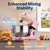 image:imageVIVOHOME Pink 660W 10 Speed 6 Quart TiltHead Stand Mixer and Red 3 in 1 Stand Mixer 6 Quart Electric TiltHead with Meat Grinder and Blender Attachments