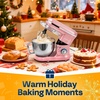image:imageVIVOHOME Pink 660W 10 Speed 6 Quart TiltHead Stand Mixer and Red 3 in 1 Stand Mixer 6 Quart Electric TiltHead with Meat Grinder and Blender Attachments