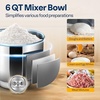 image:imageVIVOHOME Red 3 in 1 Stand Mixer with 6 Quart Bowl and Meat Grinder and Silver 93QT Steam Juicer