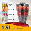 image:imageVIVOHOME Red 3 in 1 Stand Mixer with 6 Quart Bowl and Meat Grinder and Silver 93QT Steam Juicer