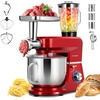 image:imageVIVOHOME Red 660W 10 Speed 6 Quart TiltHead Stand Mixer and Red 6 in 1 Stand Mixer 85 Quart Electric TiltHead with Meat Grinder Blender Pasta Maker