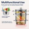image:imageVIVOHOME Red 660W 10 Speed 6 Quart TiltHead Stand Mixer and Stainless Steel Steam Juicer Extractor 11 Qt with Tempered Glass Lid and 2 Hose for Kitchen