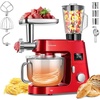 image:imageVIVOHOME Red 9 in 1 Stand Mixer with Fermentation 75 Quart 6 Speed Timer and Meat Grinder Juice Blender Vegetable Slicer Pasta Cookie Attachments and Stainless Steel 93QT Steam Juicer