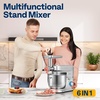 image:imageVIVOHOME Silver 6 in 1 Stand Mixer with 85 Quart Bowl and Meat Grinder Blender Pasta Maker Attachments and Stainless Steel 93QT Steam Juicer