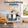 image:imageVIVOHOME Silver 660W 10 Speed 6 Quart TiltHead Stand Mixer and Silver 6 in 1 Stand Mixer 85 Quart Electric TiltHead with Meat Grinder Blender Pasta Maker