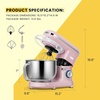 image:imageVIVOHOME Stand Mixer Pink 660W 10 Speed 6 Quart TiltHead Kitchen Electric Food Mixer and VIVOHOME 9 in 1 Multifunctional Stand Mixer with Fermentation 6 Speed 75 Quart Silver