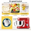 image:imageVIVOHOME Stand Mixer with Fermentation OneTouch Presets and 6 Qt Bowl Black and VIVOHOME 660W 10 Speed 6 Quart Stand Mixer with Beater Dough Hook Wire Whip and Egg Separator Red