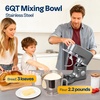 image:imageVIVOHOME Stand Mixer with Fermentation OneTouch Presets and 6 Qt Bowl Gray and VIVOHOME 660W 10 Speed 6 Quart Stand Mixer with Beater Dough Hook Wire Whip and Egg Separator Red