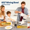 image:imageVIVOHOME Stand Mixer with Fermentation OneTouch Presets and 6 Qt Bowl White and VIVOHOME Stainless Steel Juicer Steamer Pot 11 Qt with Tempered Glass Lid