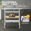 image:imageVIVOHOME Stand Mixer with Fermentation and 6 Qt Bowl and One Touch Presets and 24 x 36 Inch Stainless Steel Work Table with Backsplash and Wheels for Commercial Home and Warehouse