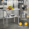 image:imageVIVOHOME Stand Mixer with Fermentation and 6 Qt Bowl and One Touch Presets and 24 x 36 Inch Stainless Steel Work Table with Backsplash and Wheels for Commercial Home and Warehouse
