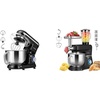 image:imageVIVOHOME Black 660W 10 Speed 6 Quart TiltHead Stand Mixer and Black 6 in 1 Stand Mixer 85 Quart Electric TiltHead with Meat Grinder Blender Pasta Maker