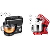 image:imageVIVOHOME Stand Mixer with Fermentation OneTouch Presets and 6 Qt Bowl Black and VIVOHOME 660W 10 Speed 6 Quart Stand Mixer with Beater Dough Hook Wire Whip and Egg Separator Red