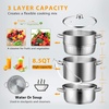 image:imageVIVOHOME Stainless Steel Juice Steamer Extractor Fruit Vegetables Juicer Steamer Pot 5 Qt amp 85 Qt