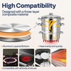 image:imageVIVOHOME Stainless Steel Juice Steamer Extractor Fruit Vegetables Juicer Steamer Pot 5 Qt amp 85 Qt