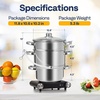image:imageVIVOHOME Stainless Steel Juice Steamer Extractor Fruit Vegetables Juicer Steamer Pot 5 Qt amp 85 Qt