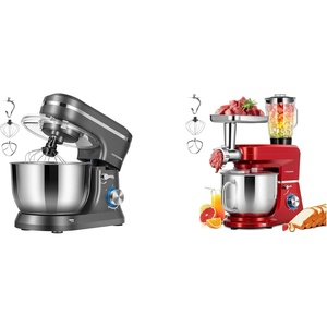 image:imageVIVOHOME 475 Quart Stand Mixer 8 Speed Kitchen Electric Food Mixer with VIVOHOME 6 in 1 Multifunctional Stand Mixer with 85 Quart Stainless Steel Bowl