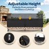 image:imageVIVOHOME 4 ft 14 Cord Firewood Rack Outdoor with Cover Combo Set  Heavy Duty Fire Wood Storage Rack and Cover Set with Zipper for Indoor Outdoor Patio Deck Porch8ft