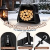image:imageVIVOHOME 40 Inches Firewood Log Rack HoopOnly Rack  Heavy Duty Solid Steel Fire Wood Storage Rack for Indoor Outdoor Patio Deck Porch28inch