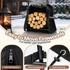 image:imageVIVOHOME 40 Inches Firewood Log Rack HoopOnly Rack  Heavy Duty Solid Steel Fire Wood Storage Rack for Indoor Outdoor Patio Deck Porch32inch