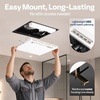 image:imageVIVOHOME Bathroom Exhaust Fan with 1800W PTC Heater Humidity Sensor  160 CFM DC Motor 2 Heating Modes Ceiling Mount Bath Fan 3 Color Temperatures Remote Control Oscillating LouverFan w Heater
