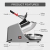 image:imageVIVOHOME Electric Ice Shaver Snow Cone Maker Machine Silver 143 lbshr with Ice Pick for Home and Commercial Use and 45lbsDay Soft Chewable Nugget Ice Maker with SelfCleaning Scoop 10 Ice Bags