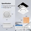 image:imageVIVOHOME APP Control Bathroom Exhaust Fan with Bluetooth Speaker 160CFM3CCT Lights  16011030CFM