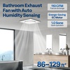 image:imageVIVOHOME APP Control Bathroom Exhaust Fan with Bluetooth Speaker 160CFMNo Light  110CFM