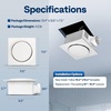 image:imageVIVOHOME APP Control Bathroom Exhaust Fan with Bluetooth Speaker 160CFMNo Light  110CFM