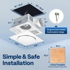 image:imageVIVOHOME APP Control Bathroom Exhaust Fan with Bluetooth Speaker 160CFMNo Light  110CFM