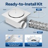image:imageVIVOHOME APP Control Bathroom Exhaust Fan with Bluetooth Speaker 160CFMNo Light  110CFM