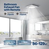 image:imageVIVOHOME APP Control Bathroom Exhaust Fan with Bluetooth Speaker 160CFMNo Light 16011050CFM
