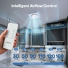 image:imageVIVOHOME APP Control Bathroom Exhaust Fan with Bluetooth Speaker 160CFMNo Light 16011050CFM