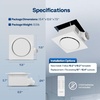 image:imageVIVOHOME APP Control Bathroom Exhaust Fan with Bluetooth Speaker 160CFMNo Light 16011050CFM